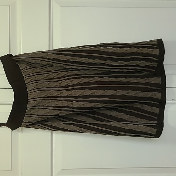 Y2K mossimo wool blend midi skirt‎ Two toned browns designs size Small - Picture 8 of 16